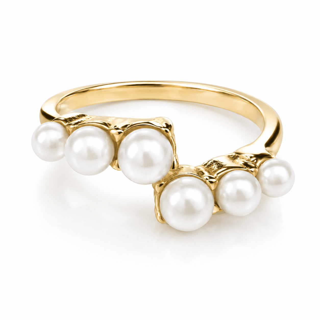 Bohomoon Stainless Steel Jada Pearl Ring
