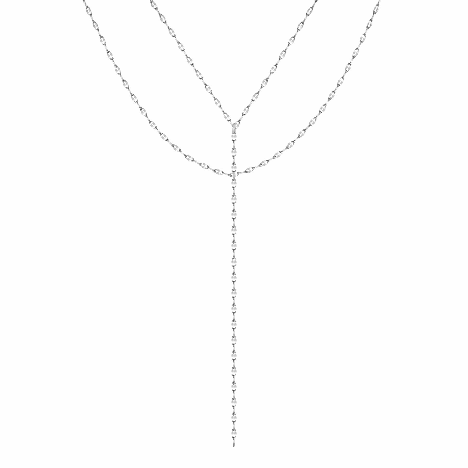 Bohomoon Stainless Steel Jordana Layered Lariat Necklace