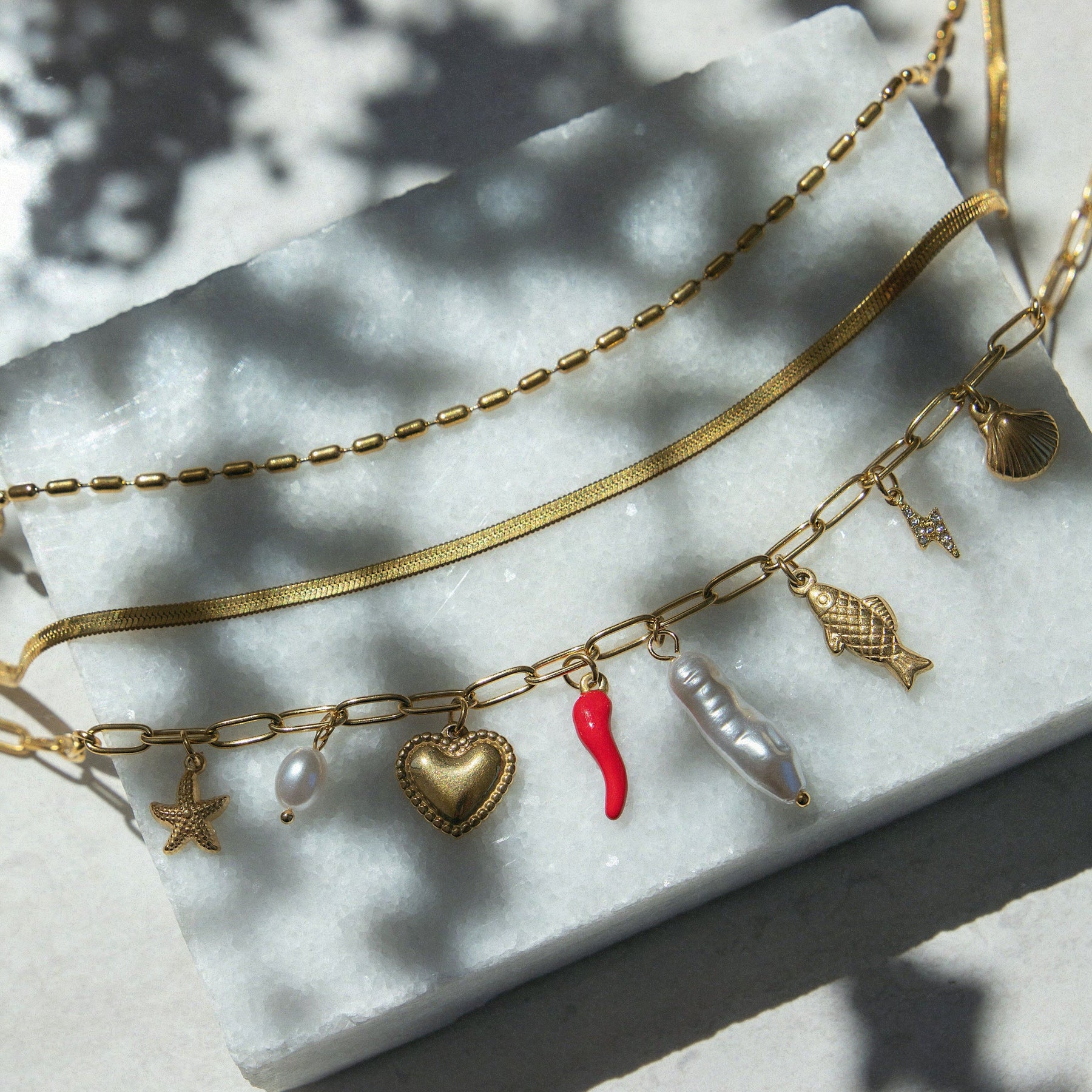 Bohomoon Stainless Steel Jovi Layered Necklace