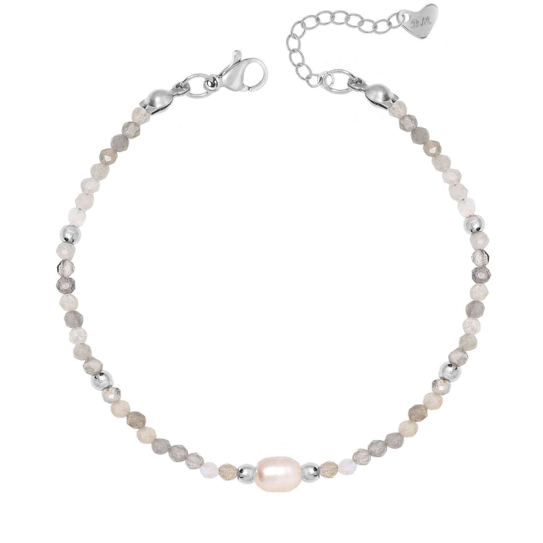 Bohomoon Stainless Steel Juni Labradorite Bracelet