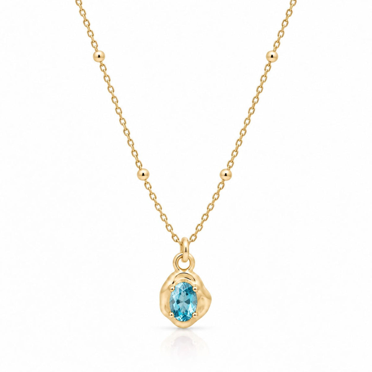 Bohomoon Stainless Steel Kaya Birthstone Necklace