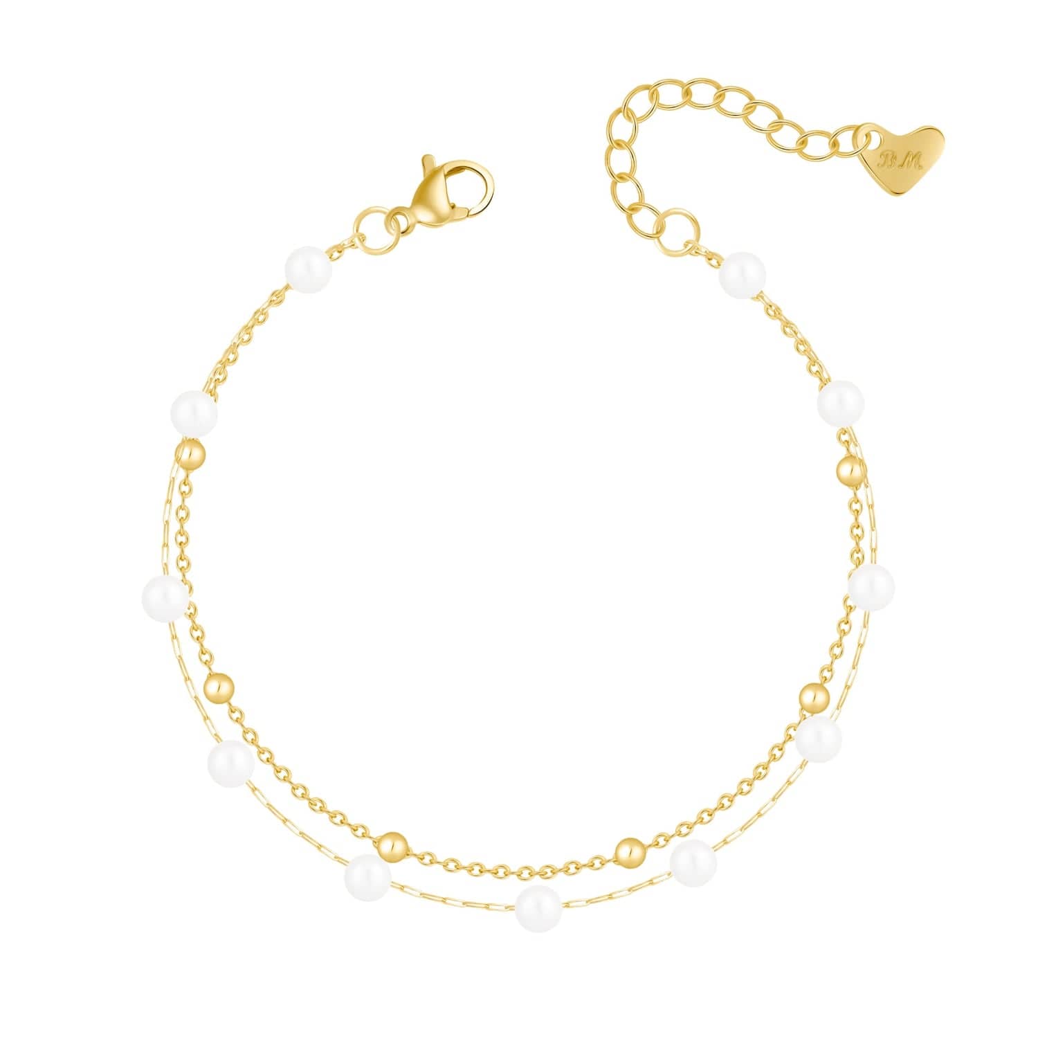 Bohomoon Stainless Steel Kimmie Pearl Bracelet