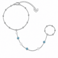 Bohomoon Stainless Steel Kylie Hand Chain Bracelet