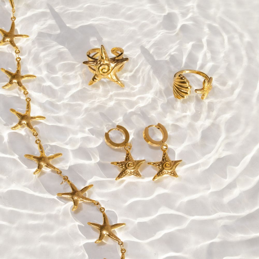 Bohomoon Stainless Steel Lani Starfish Ring