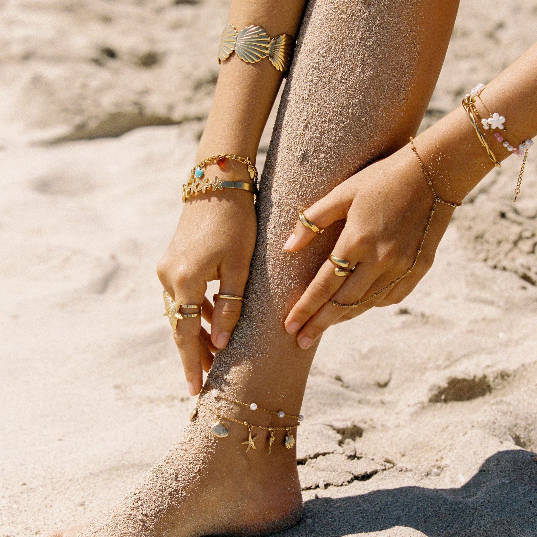 Bohomoon Stainless Steel Lani Starfish Ring