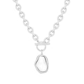 Bohomoon Stainless Steel Laurel TBar Necklace