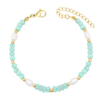Bohomoon Stainless Steel Lila Pearl Bracelet
