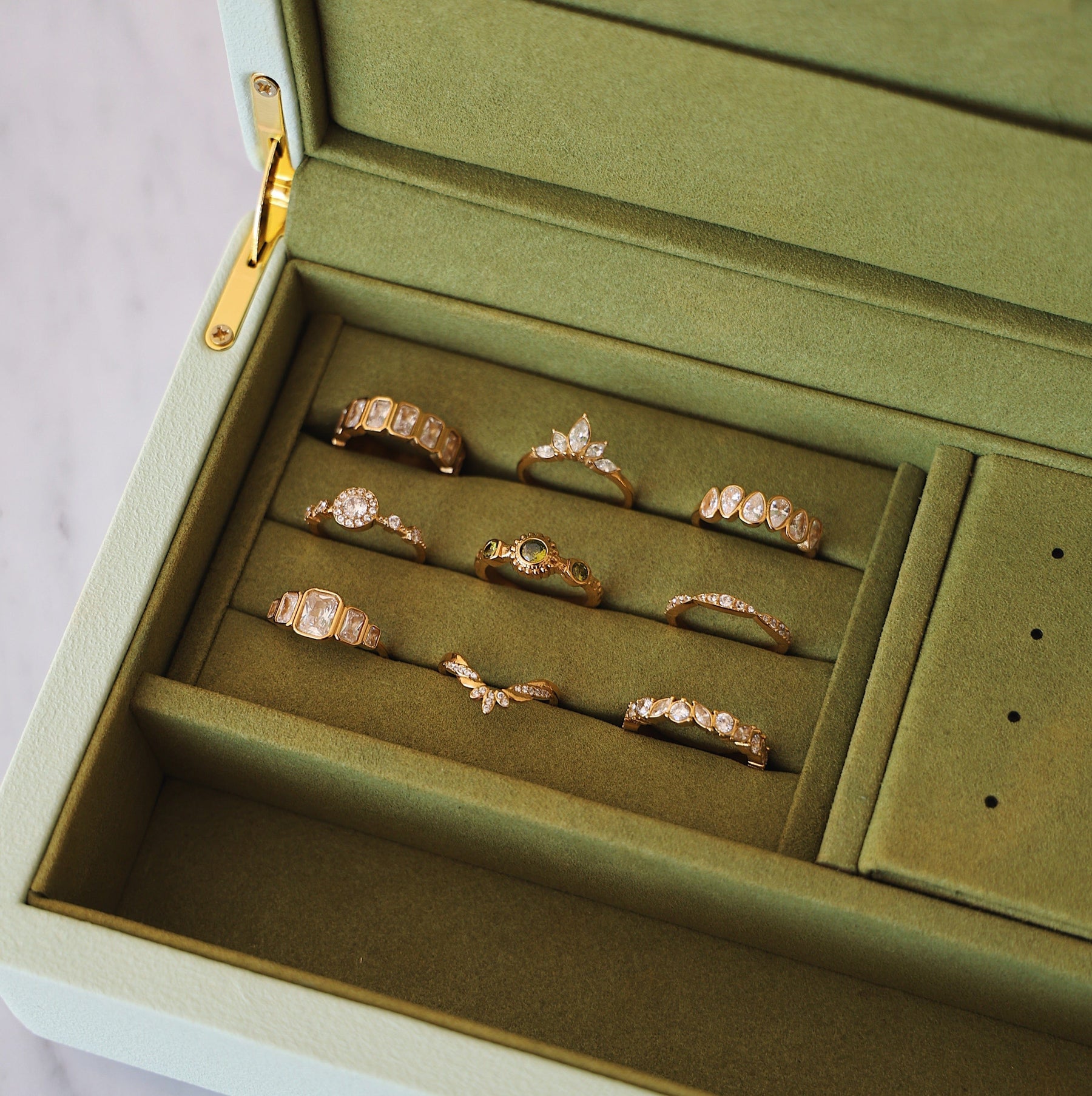 Bohomoon Stainless Steel Lime Ring