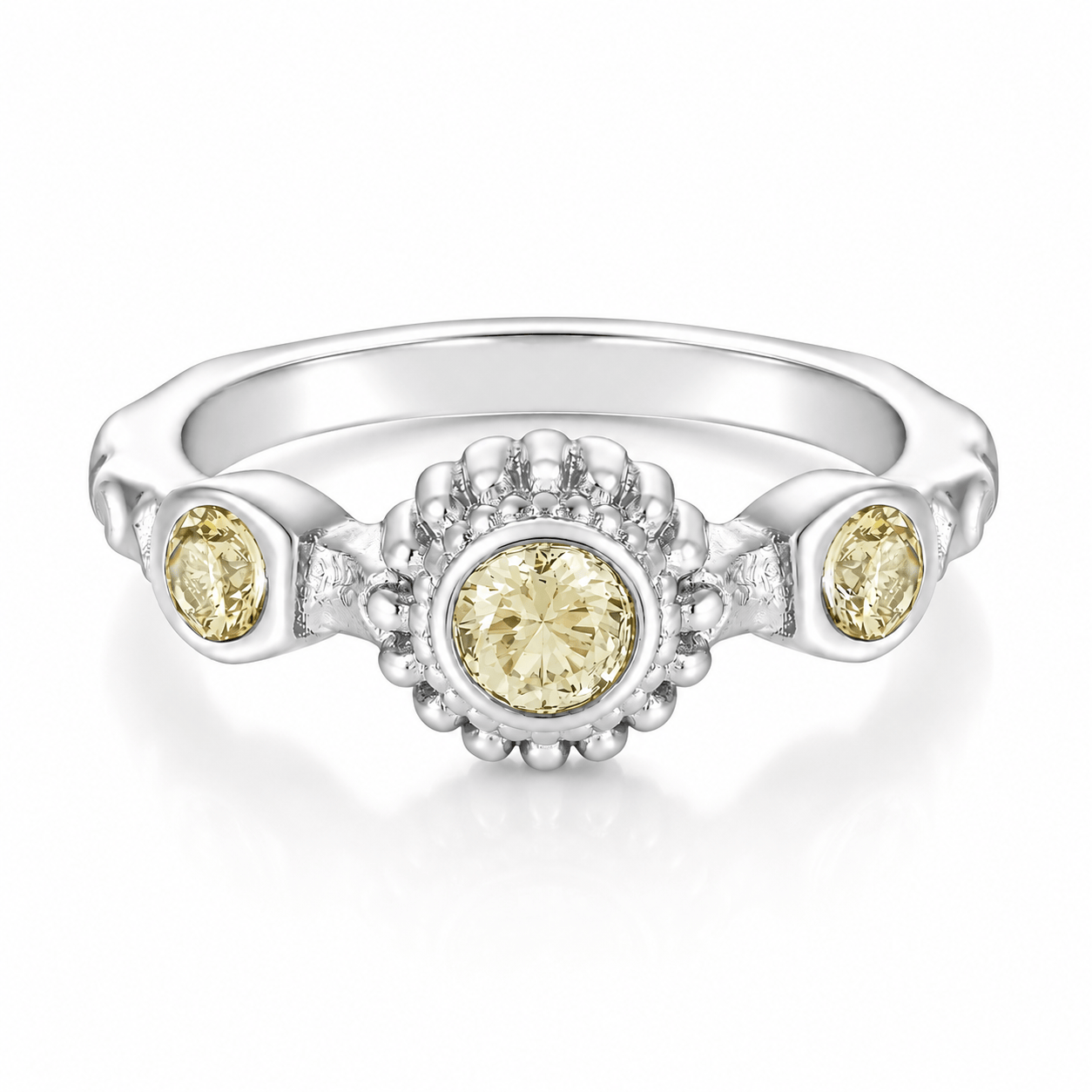 Bohomoon Stainless Steel Lime Ring