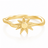 Bohomoon Stainless Steel Lisbon Sun Ring