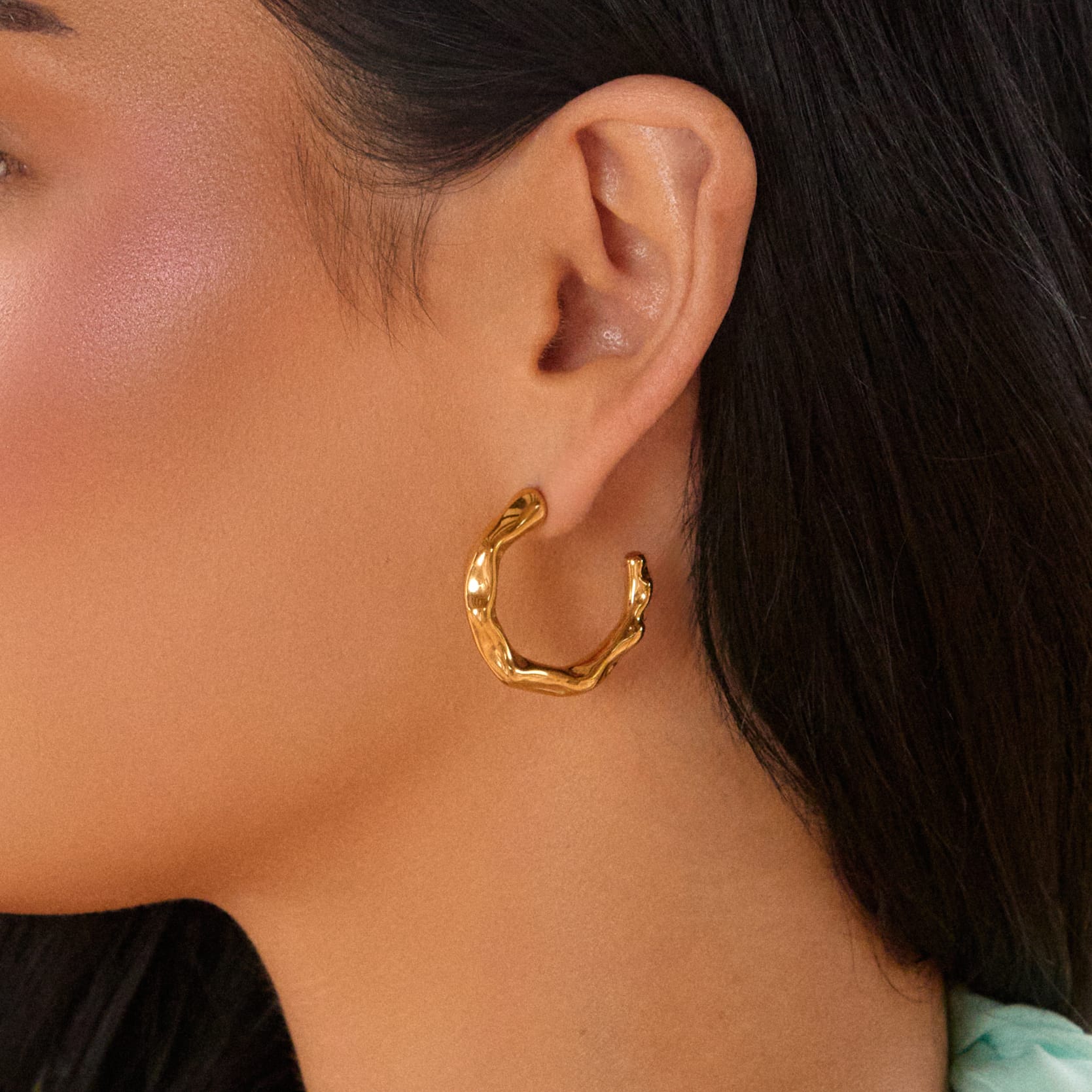 Bohomoon Stainless Steel Loren Hoop Earrings