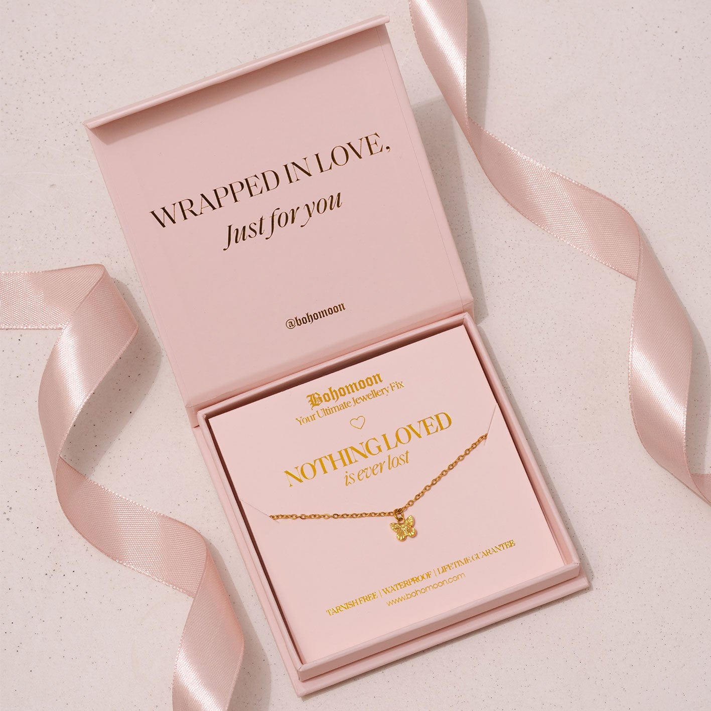 Bohomoon Stainless Steel Loved Not Lost Necklace
