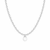 Bohomoon Stainless Steel Lover Pearl Necklace