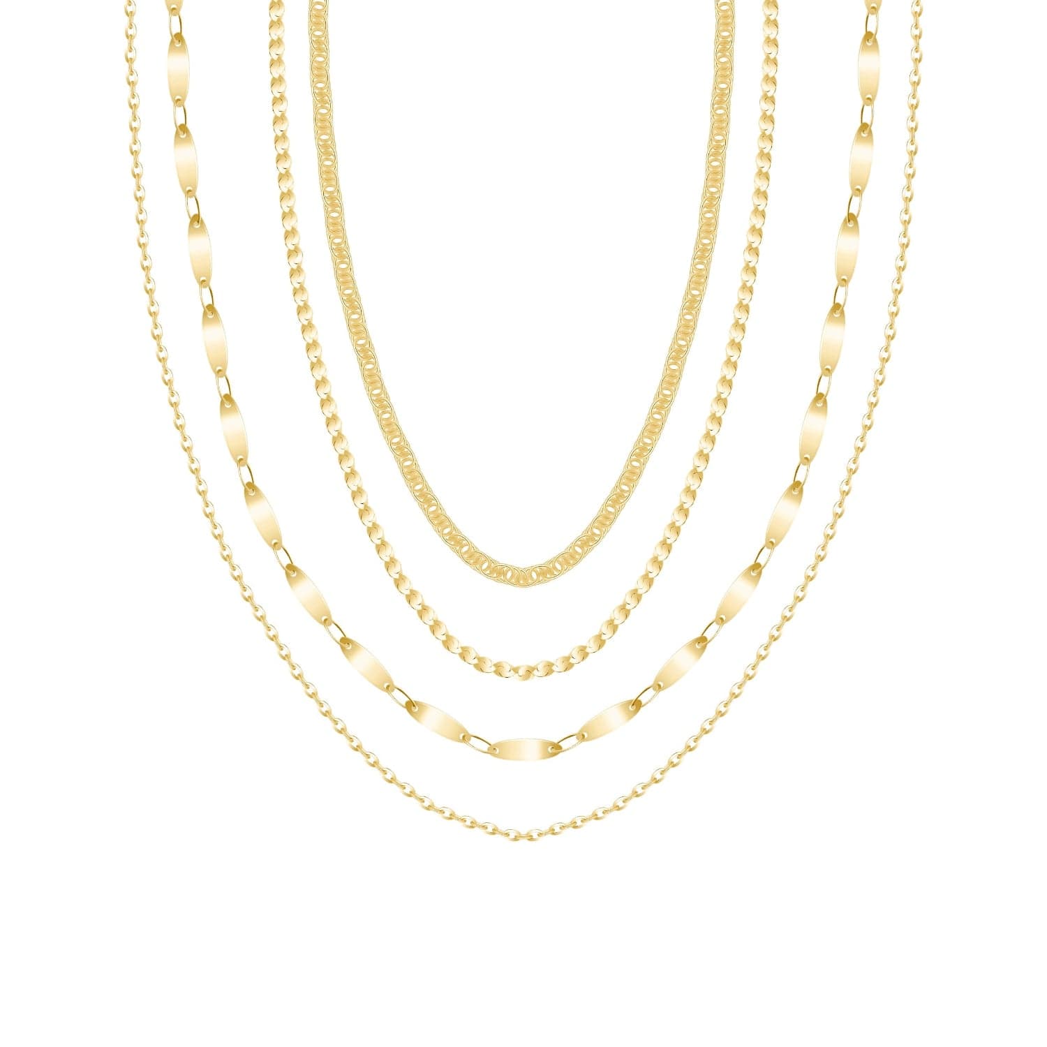 Bohomoon Stainless Steel Luva Layered Necklace