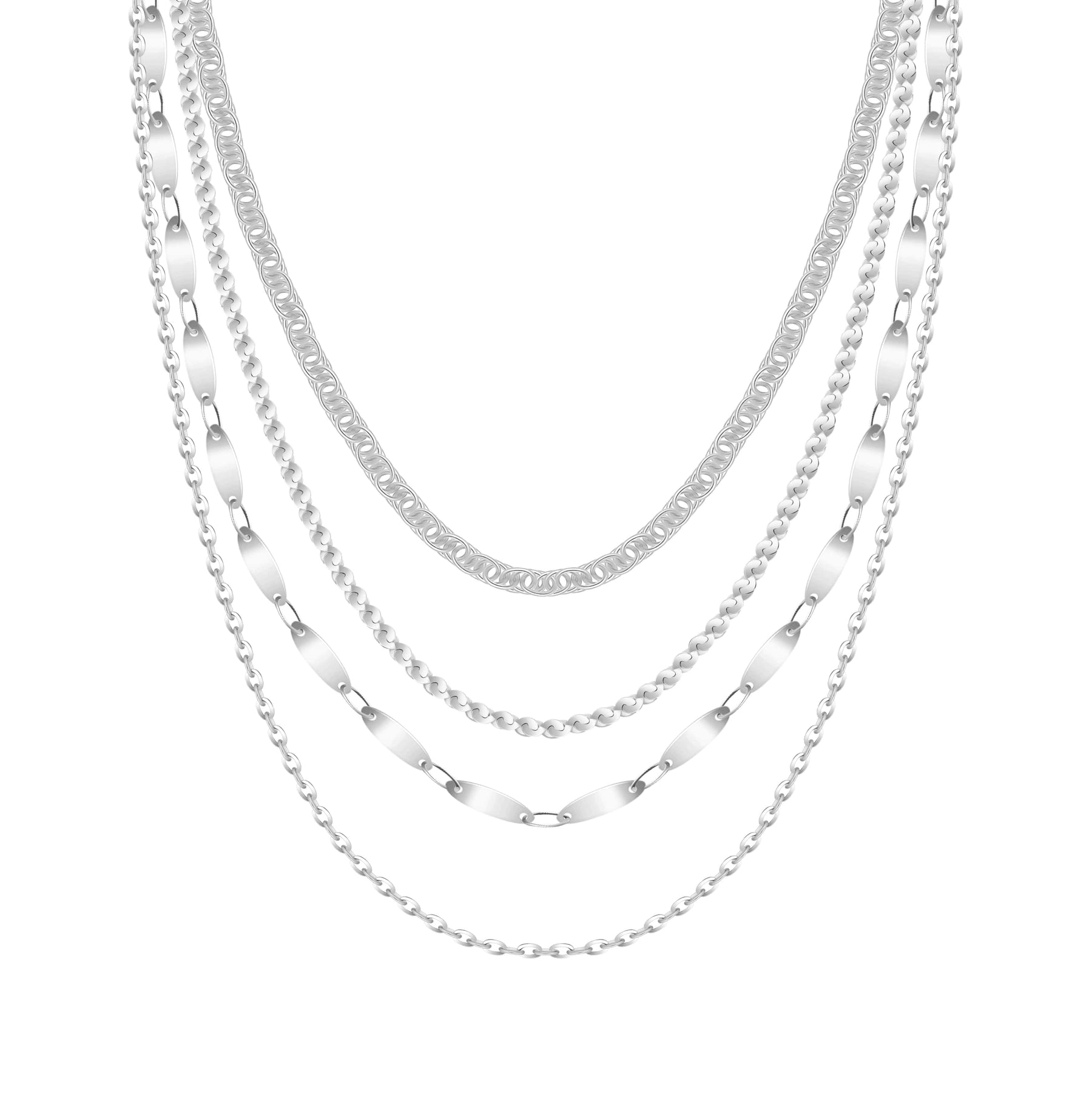 Bohomoon Stainless Steel Luva Layered Necklace