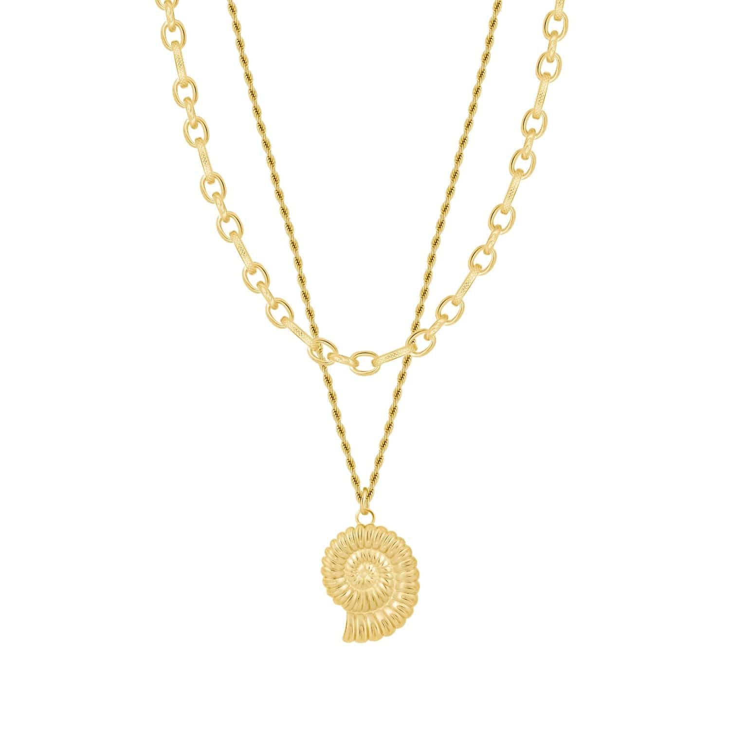 Bohomoon Stainless Steel Lychee Necklace Set