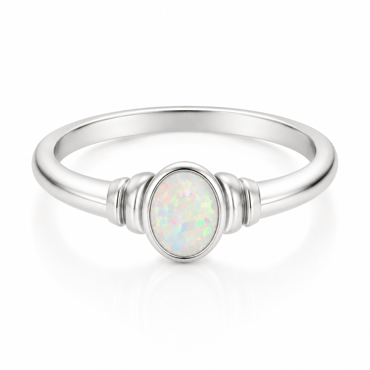 Bohomoon Stainless Steel Mabel Opal Ring