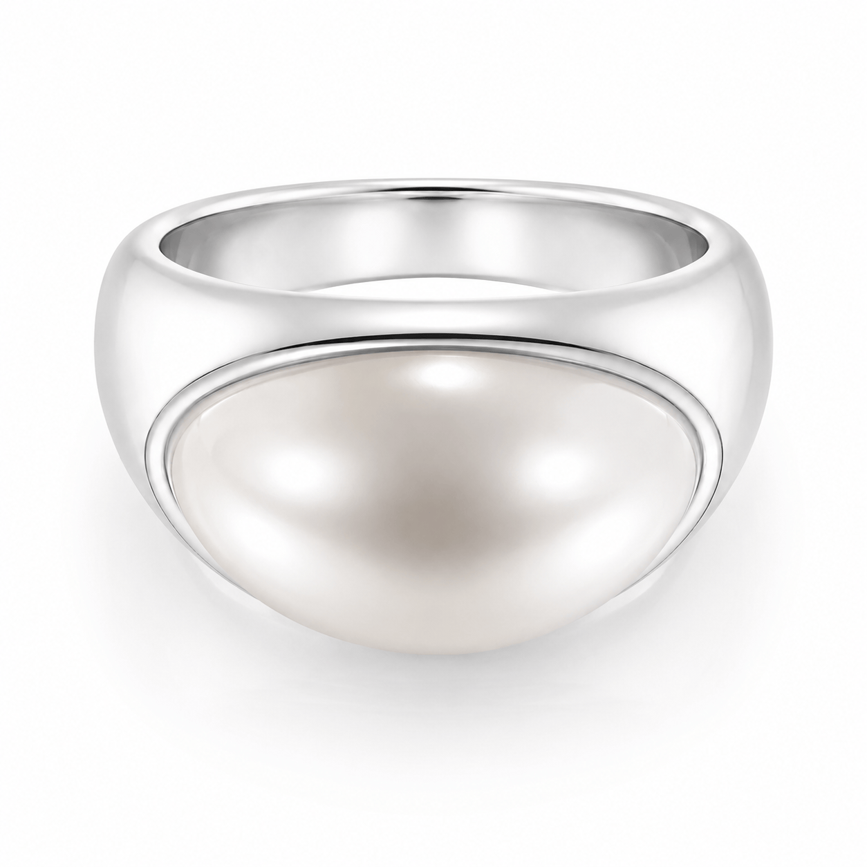 Bohomoon Stainless Steel Maeve Pearl Ring