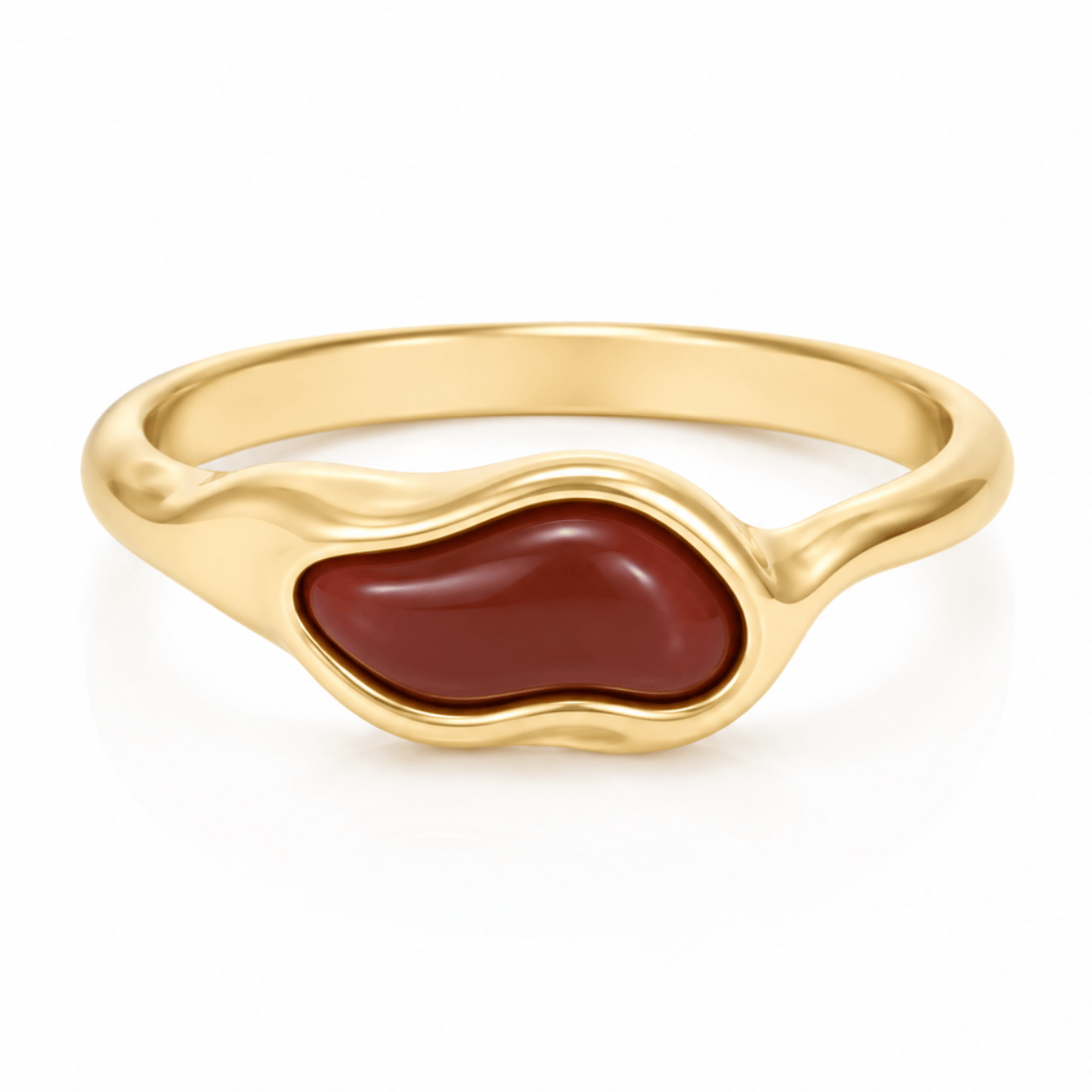 Bohomoon Stainless Steel Maple Ring