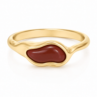 Bohomoon Stainless Steel Maple Ring