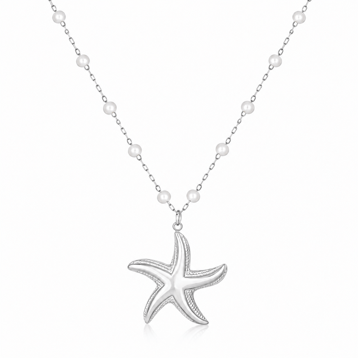 Bohomoon Stainless Steel Maribel Starfish Pearl Necklace