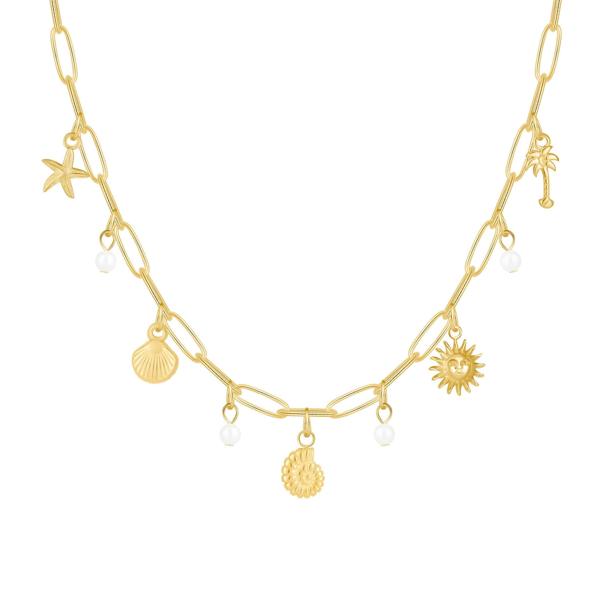 Bohomoon Stainless Steel Marrakesh Charm Necklace