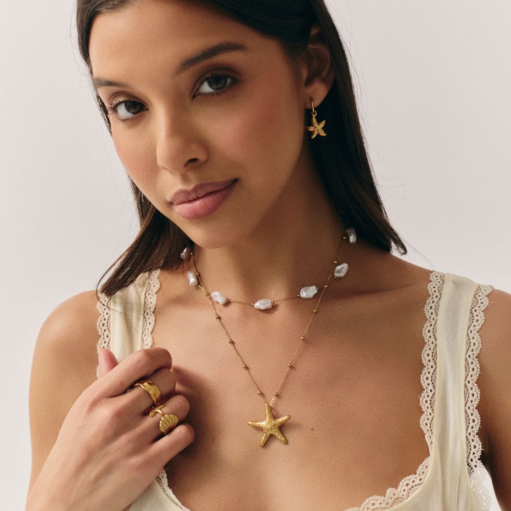 Bohomoon Stainless Steel Martha Pearl Choker