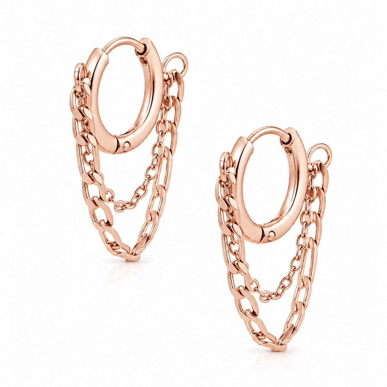 Bohomoon Stainless Steel Megan Hoop Earrings