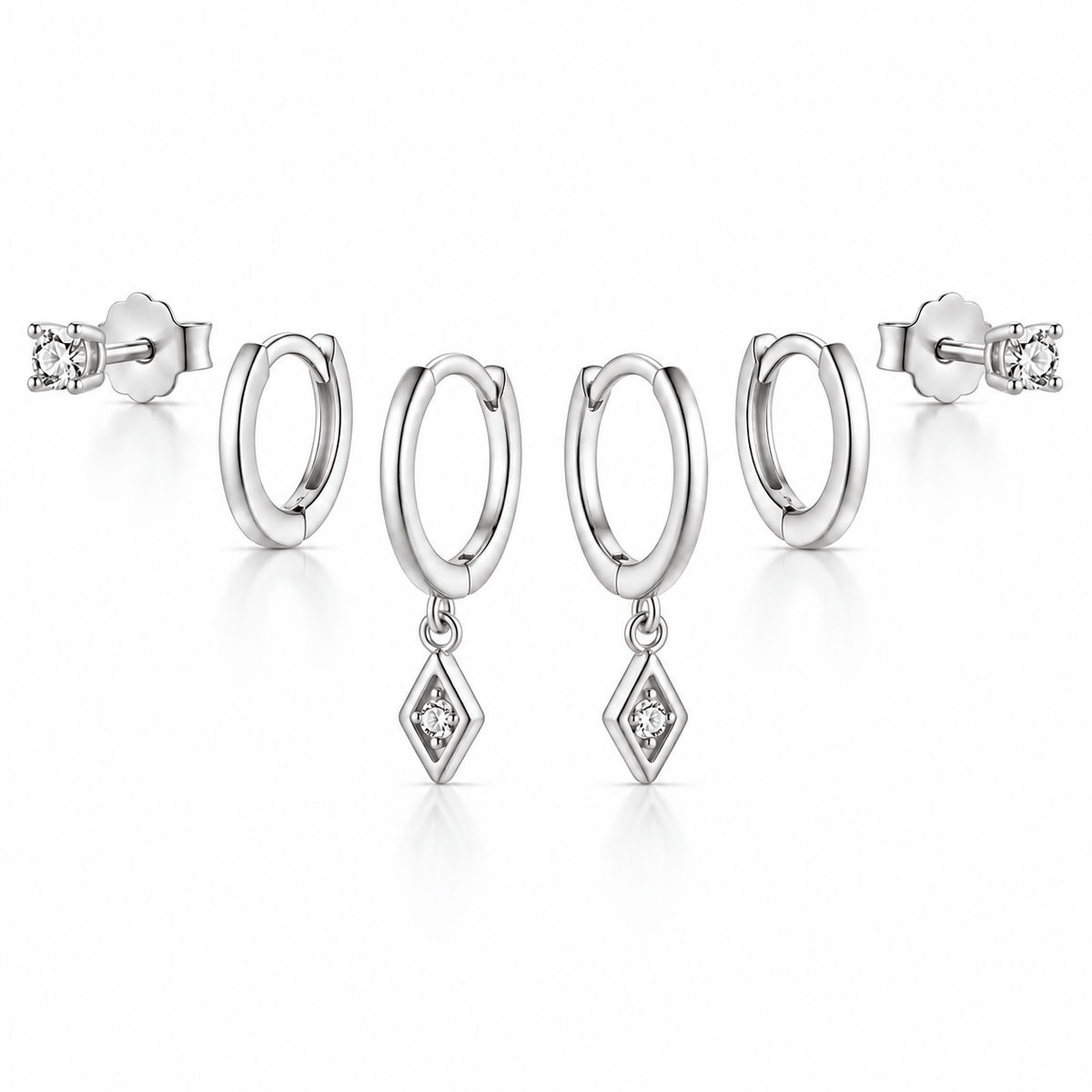 Bohomoon Stainless Steel Melody Earring Set