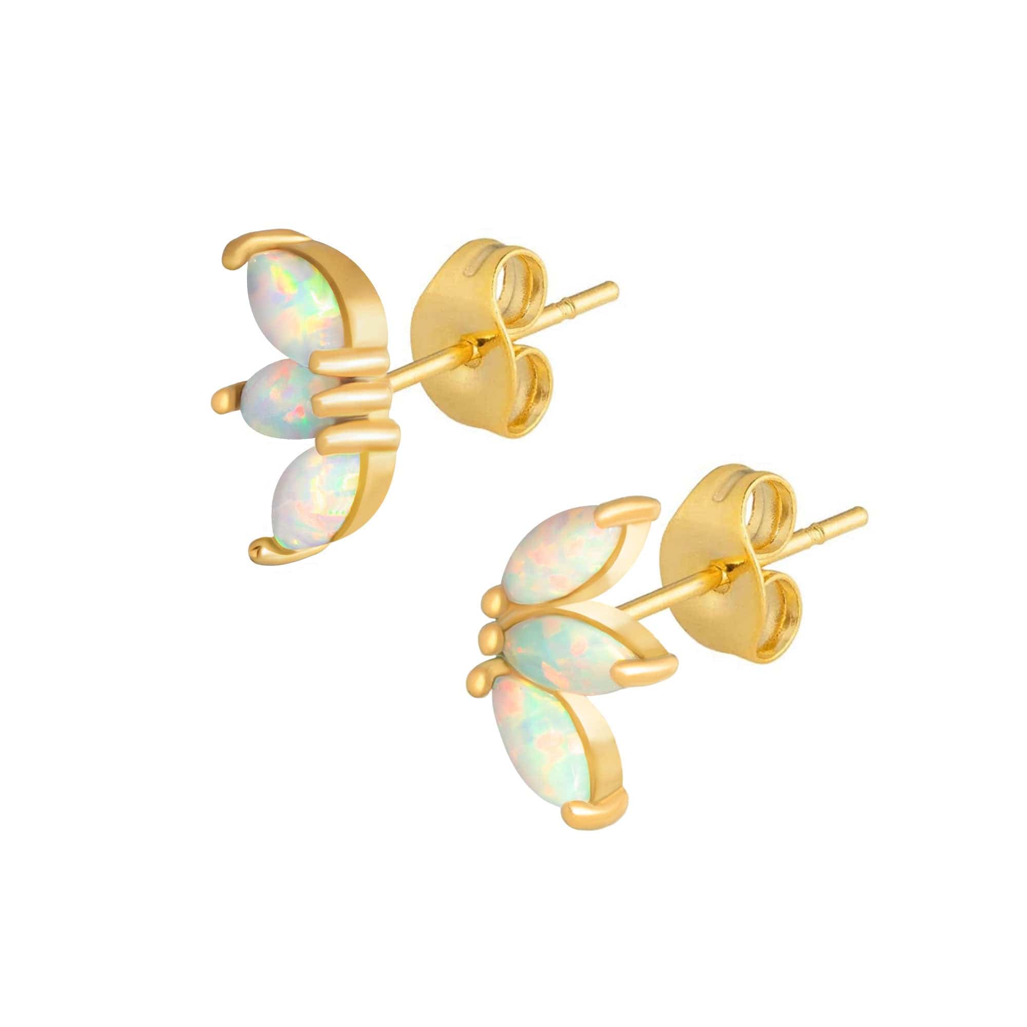 BOHOMOON Stainless Steel Mercury Opal Stud Earrings Gold