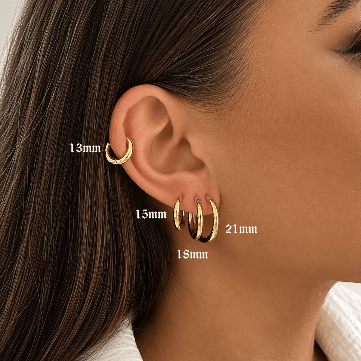 Bohomoon Stainless Steel Milla Hoop Earrings