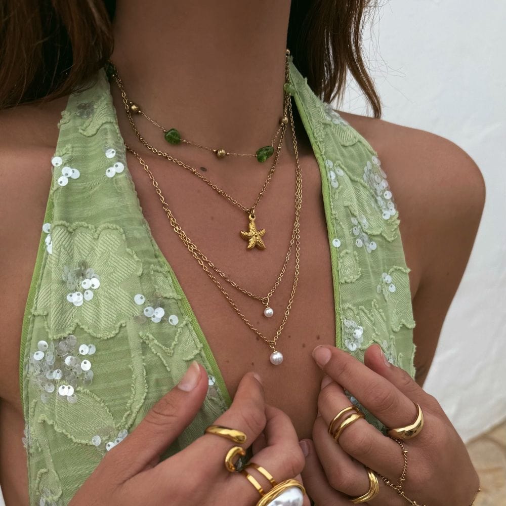 Bohomoon Stainless Steel Mini Starfish Necklace