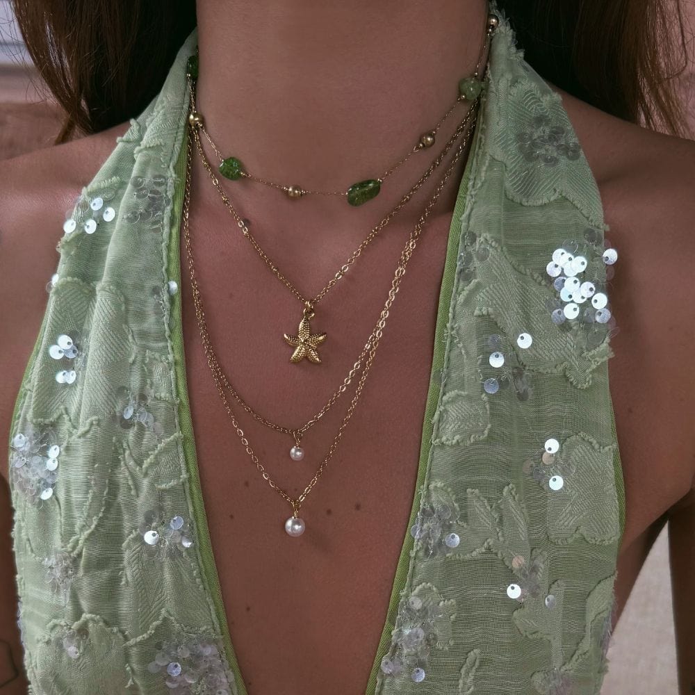 Bohomoon Stainless Steel Mini Starfish Necklace