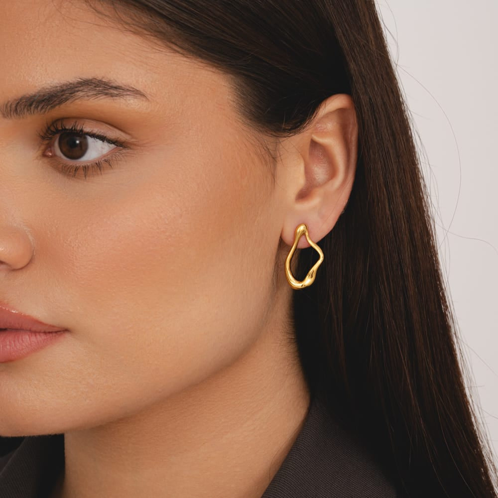 Bohomoon Stainless Steel Mishka Stud Earrings