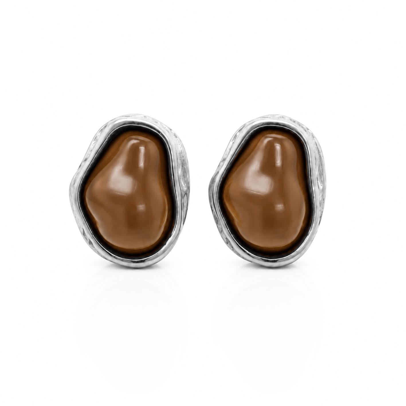 Bohomoon Stainless Steel Mocha Stud Earrings