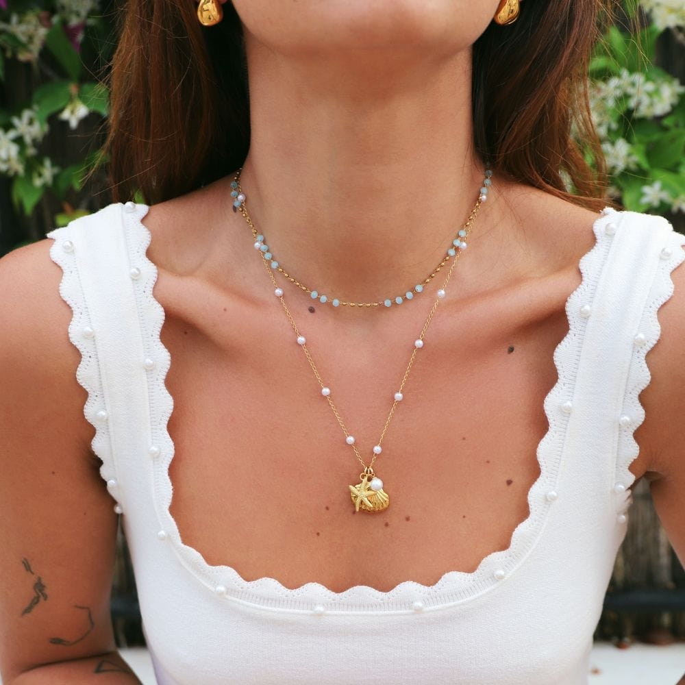 Bohomoon Stainless Steel Mojito Choker Necklace