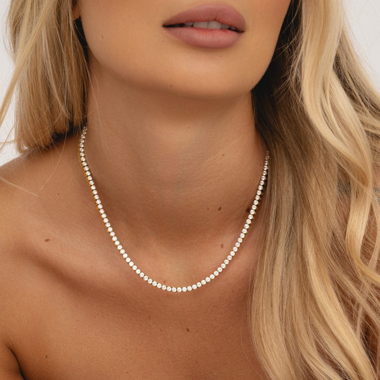 Bohomoon Stainless Steel Monroe Tennis Necklace