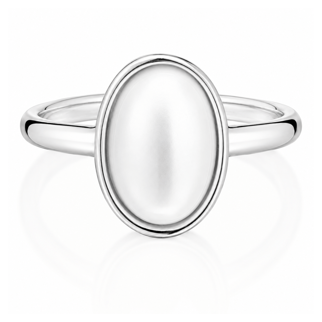 Bohomoon Stainless Steel Moonrise Pearl Ring