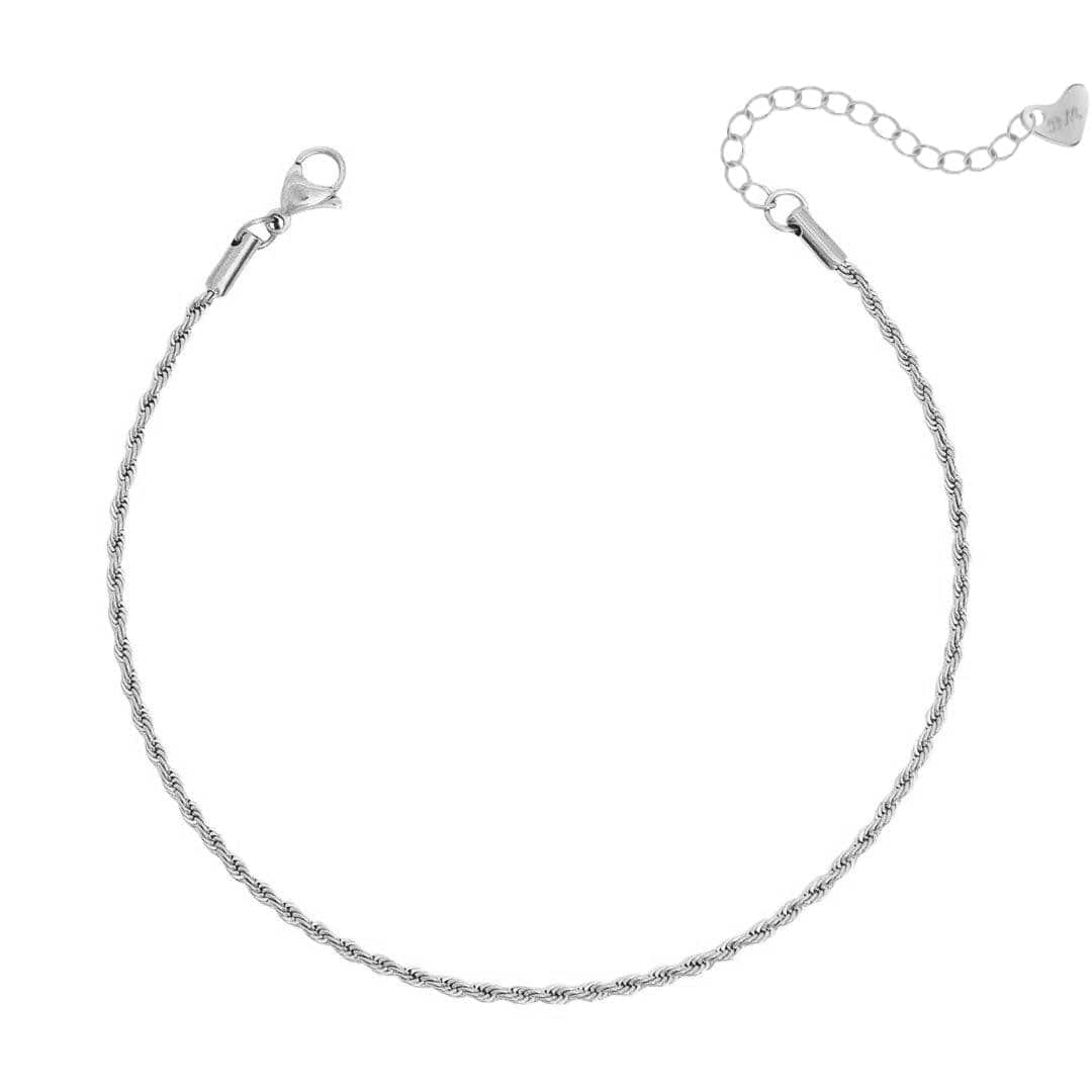 Bohomoon Stainless Steel Beverley Rope Anklet
