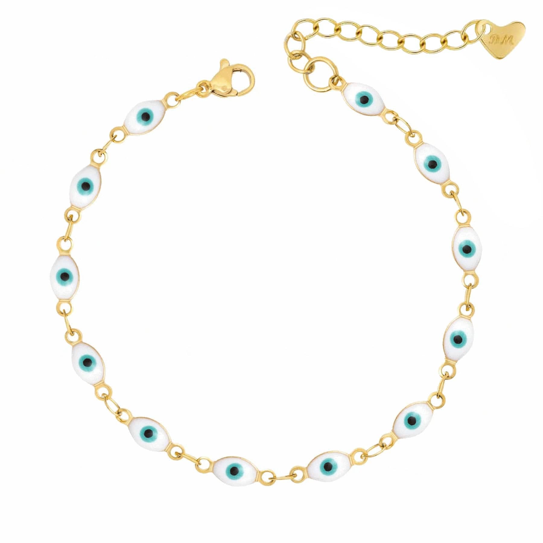 Bohomoon Stainless Steel Nazar Evil Eye Bracelet