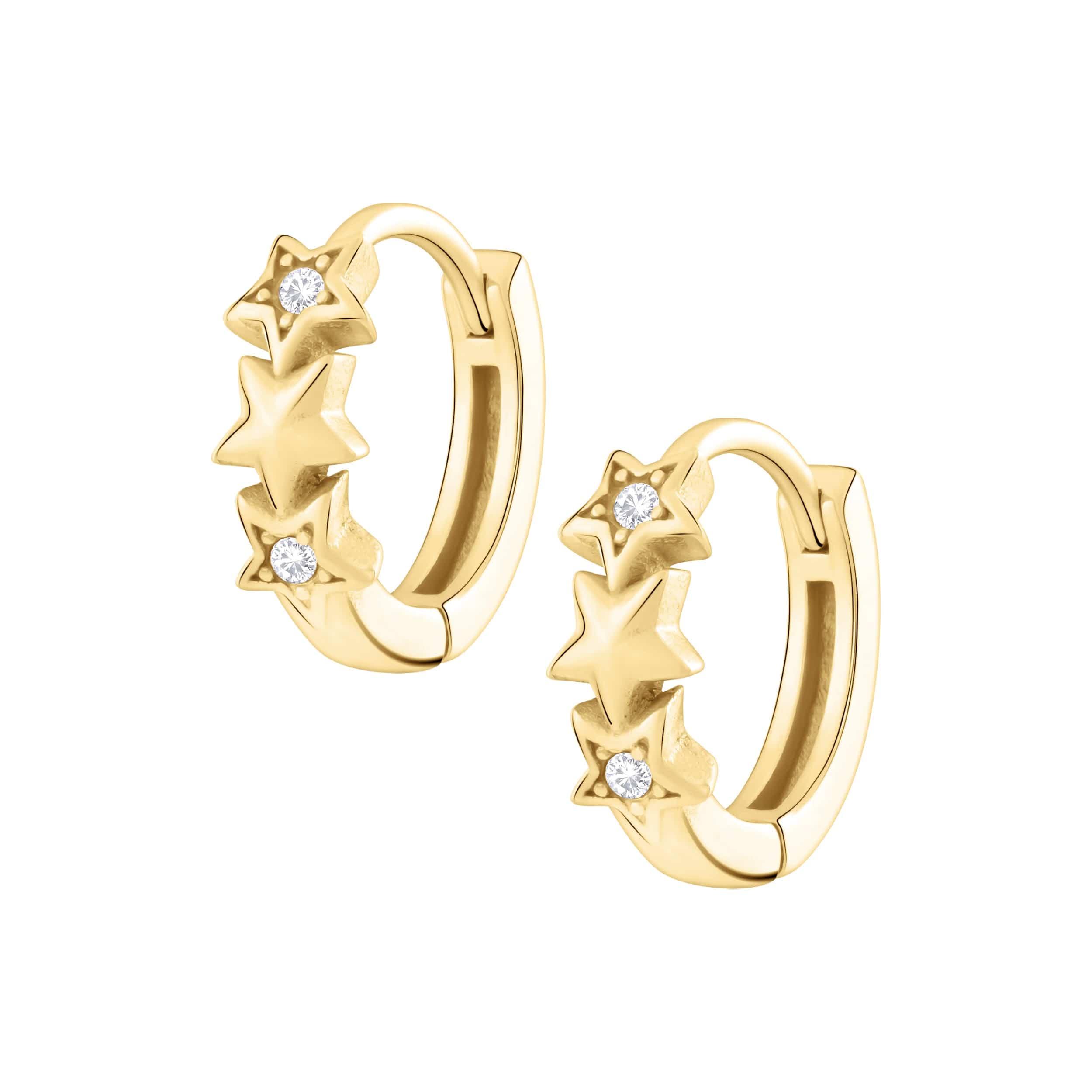 Bohomoon Stainless Steel Nightfall Hoop Earrings