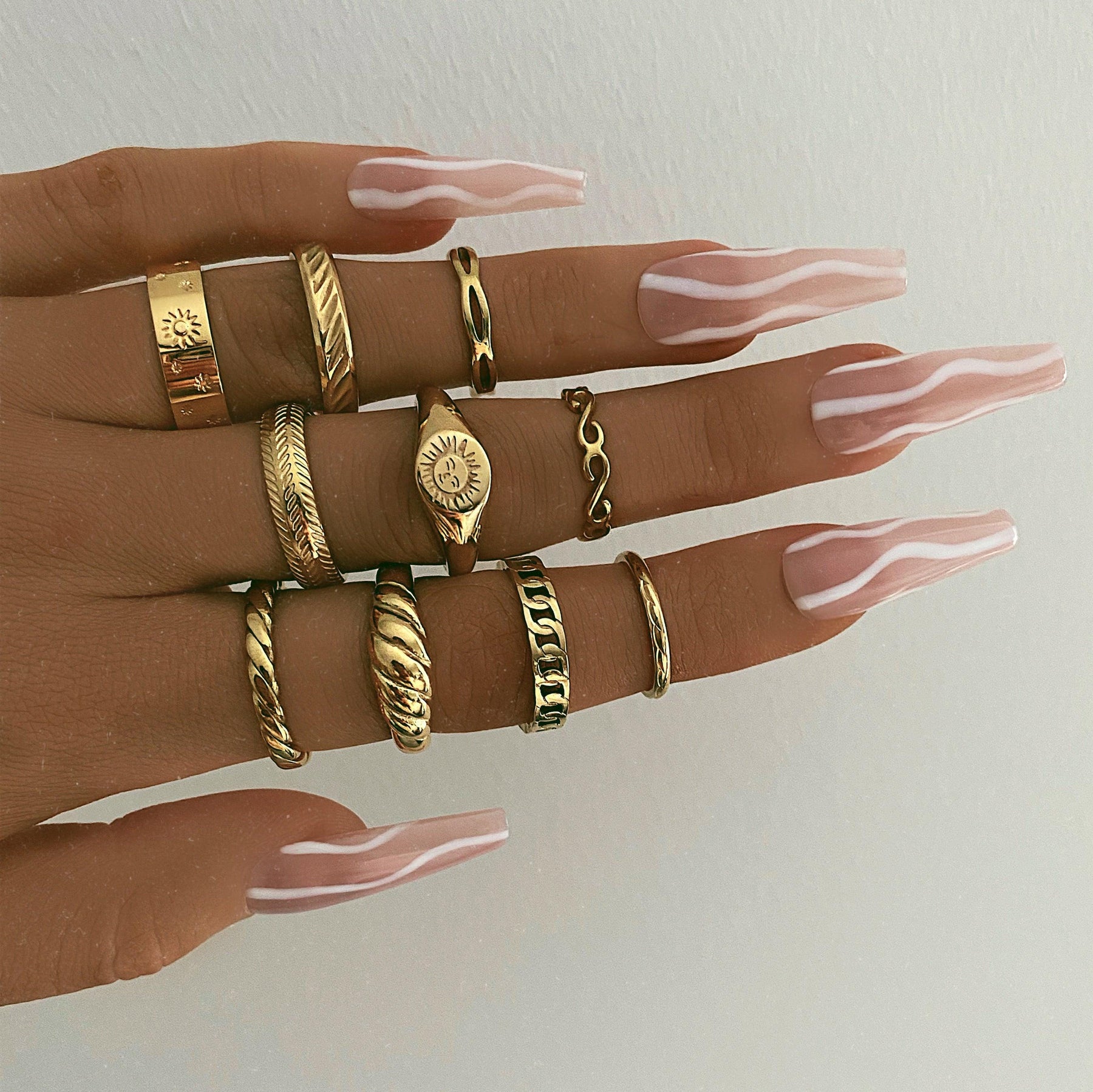 BohoMoon Stainless Steel Nightskies Ring