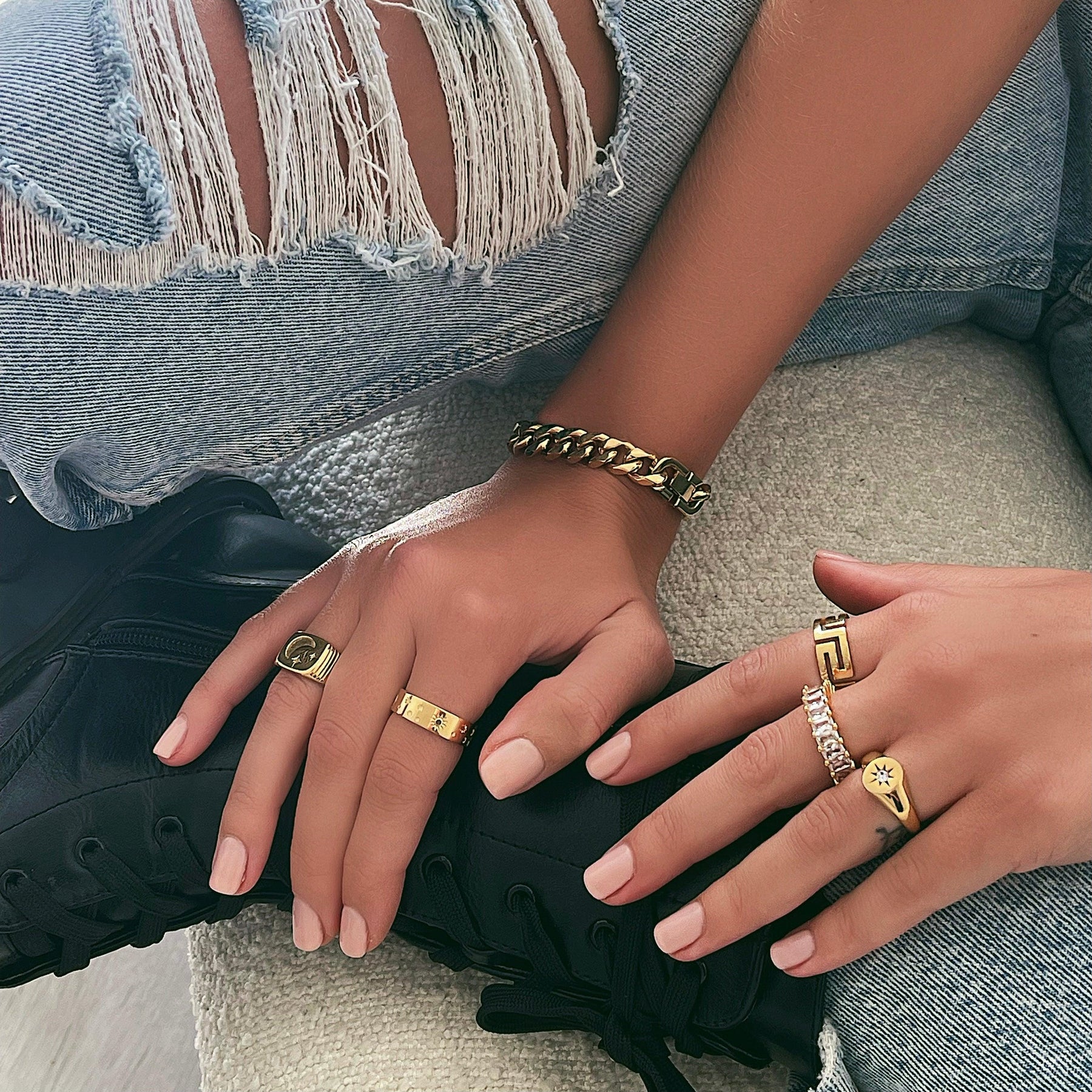 BohoMoon Stainless Steel Nightskies Ring