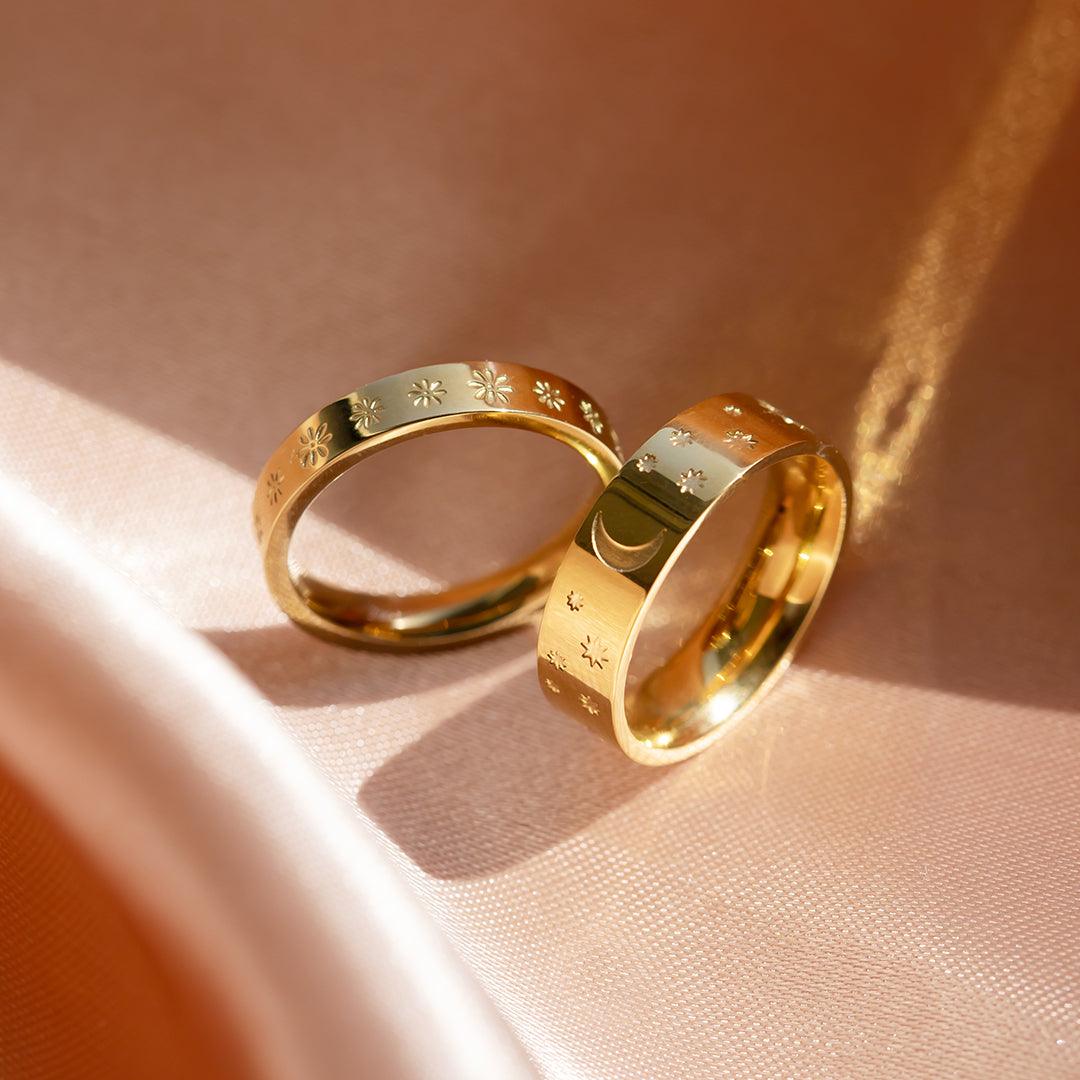 BohoMoon Stainless Steel Nightskies Ring