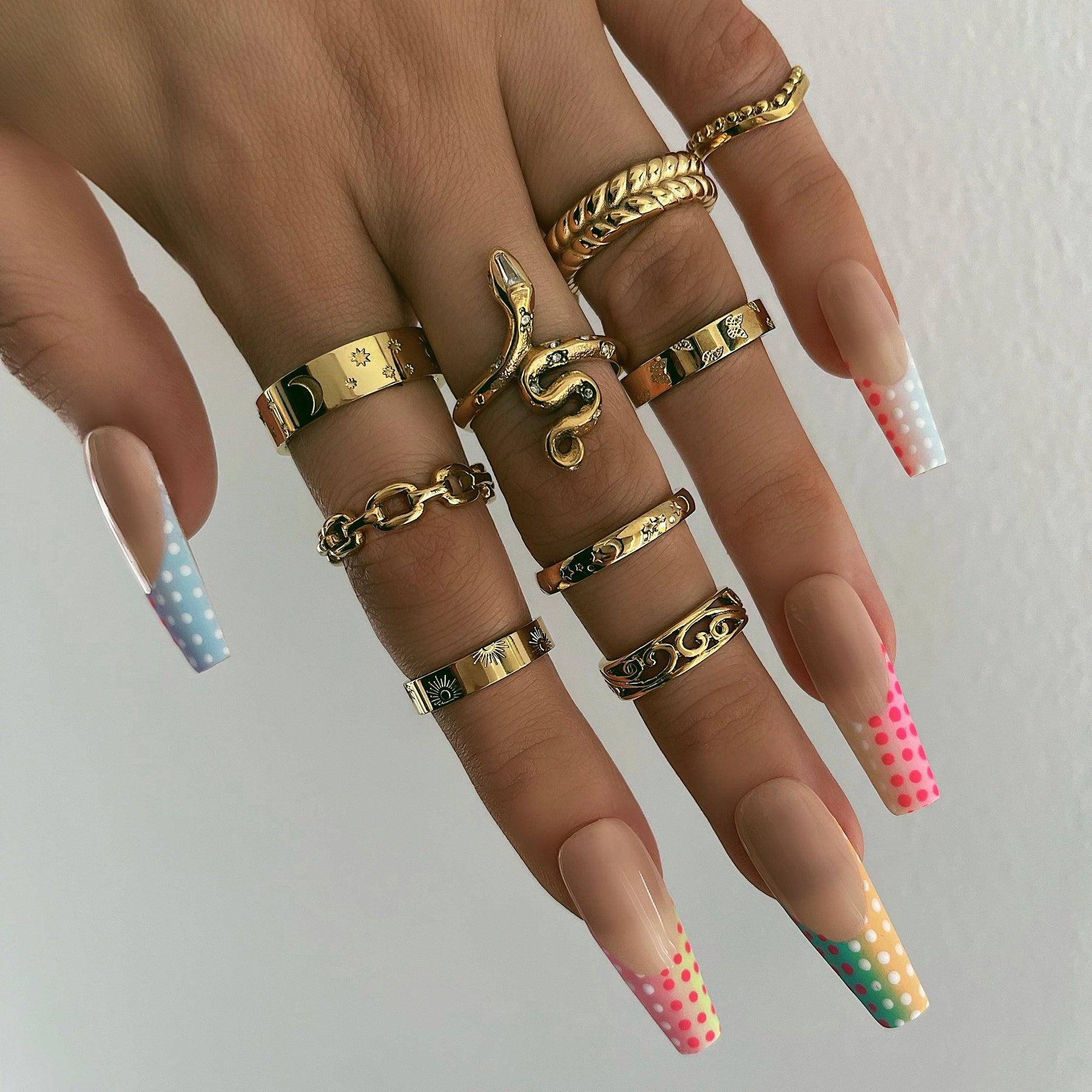 BohoMoon Stainless Steel Nightskies Ring