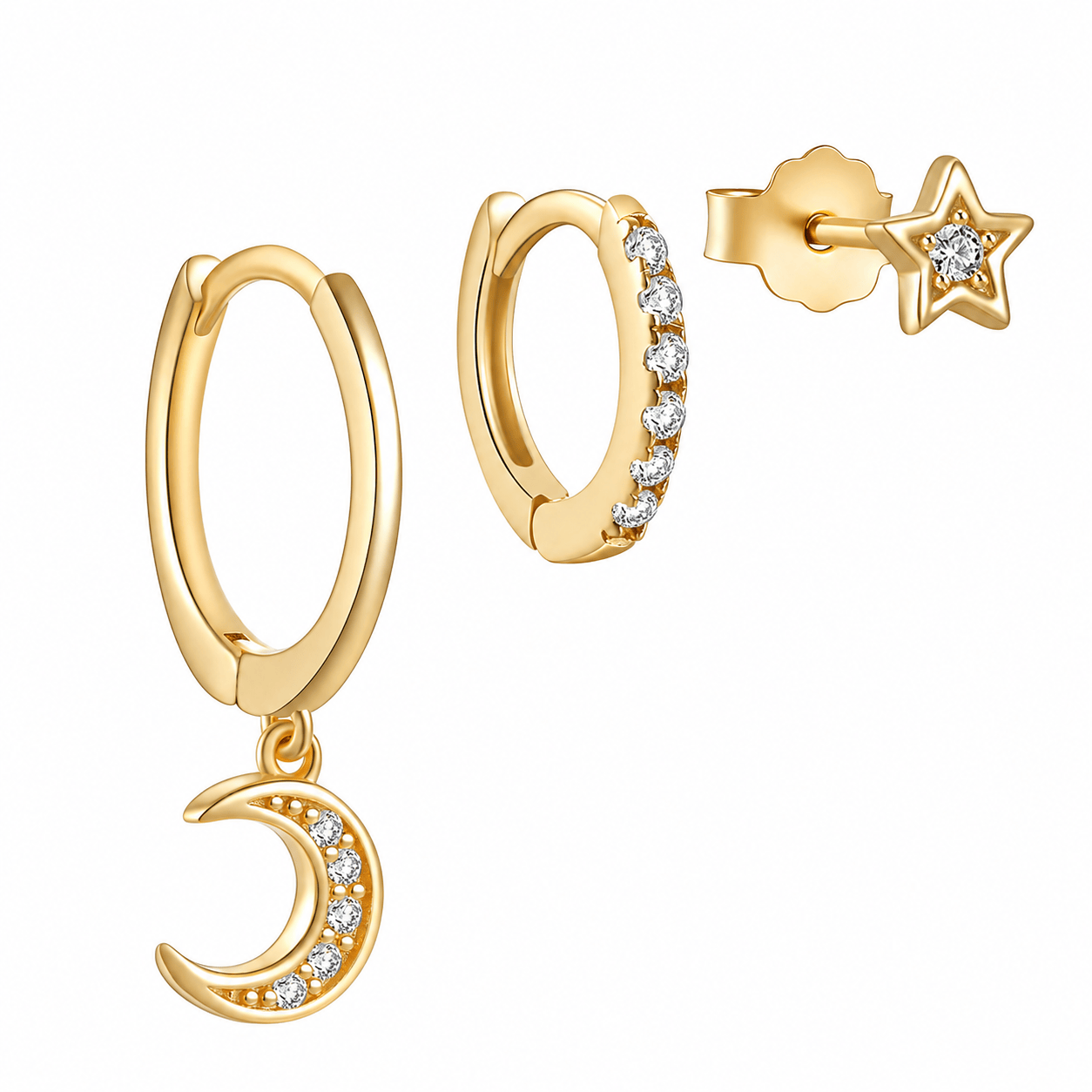 Bohomoon Stainless Steel Nightsky Earring Set
