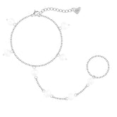 Bohomoon Stainless Steel Nori Hand Chain Bracelet