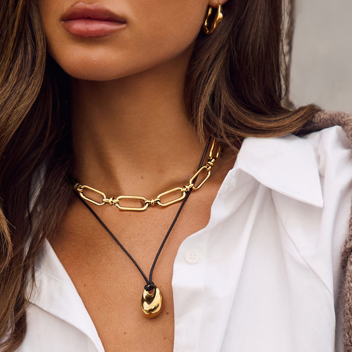 Bohomoon Stainless Steel Olive Necklace