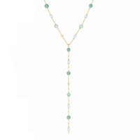 Bohomoon Stainless Steel Pastel Lariat Necklace