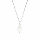 Bohomoon Stainless Steel Pearl Drop Necklace